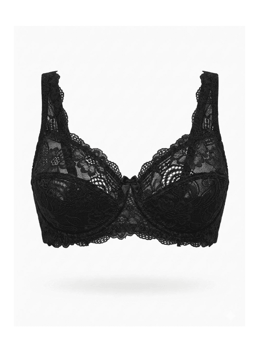 Noir Elegance Dantelli Destekli Sütyen