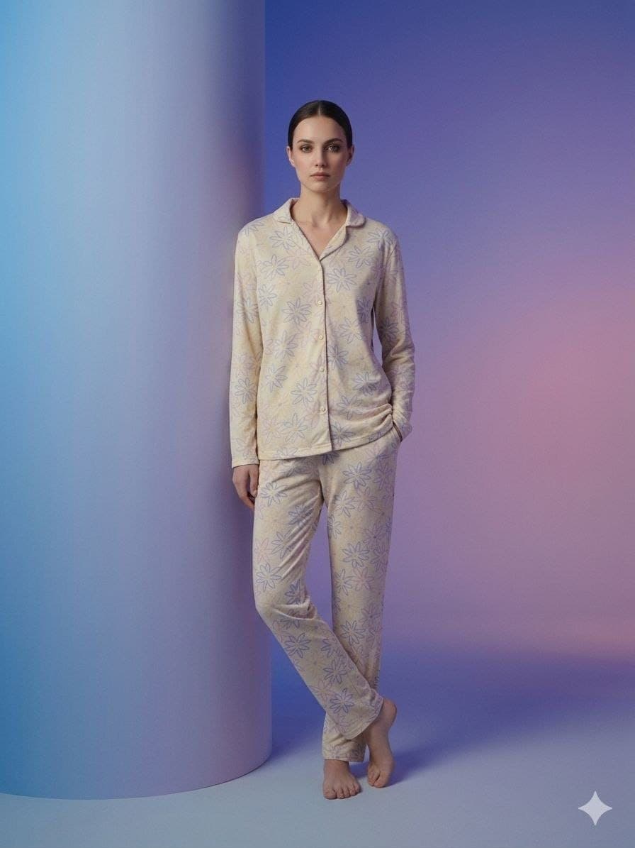 Papatya Soft 100% Pamuk Kadın Pijama Takımı