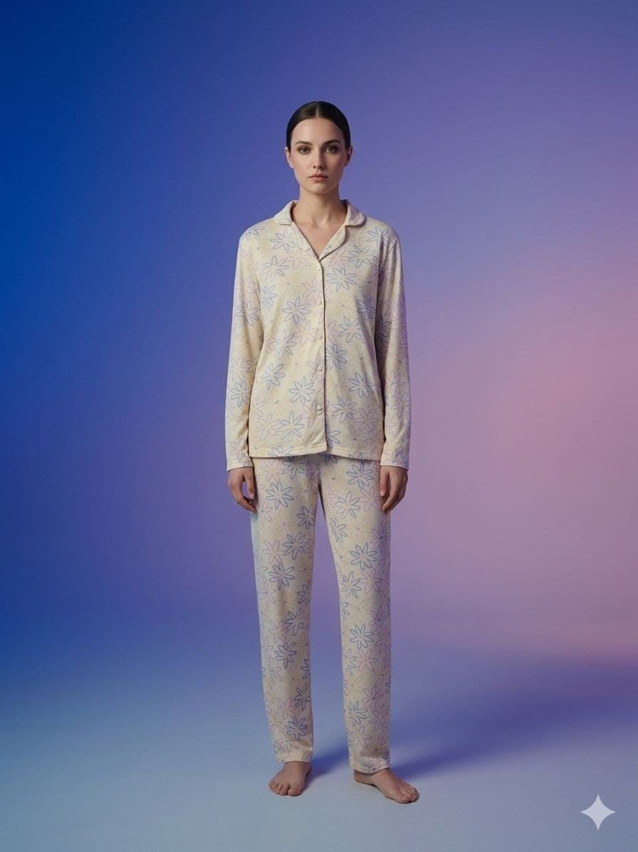 Papatya Soft 100% Pamuk Kadın Pijama Takımı