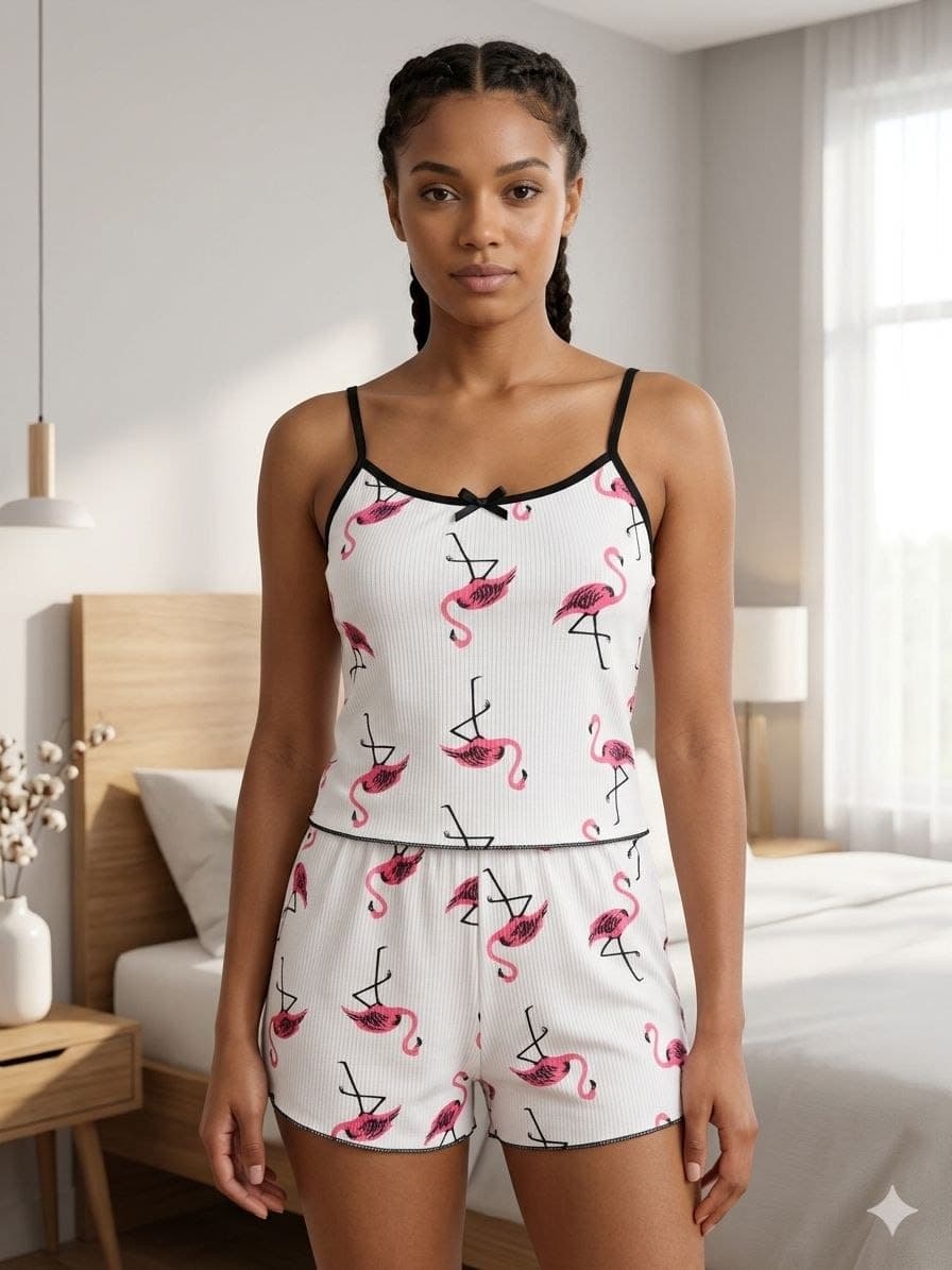 Flamingo Dream Şort Takımı